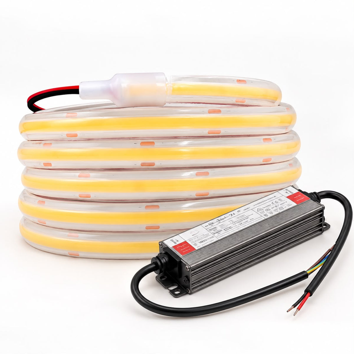 40m IP68 Waterproof COB LED Strip Light Kit for Pools – 24V