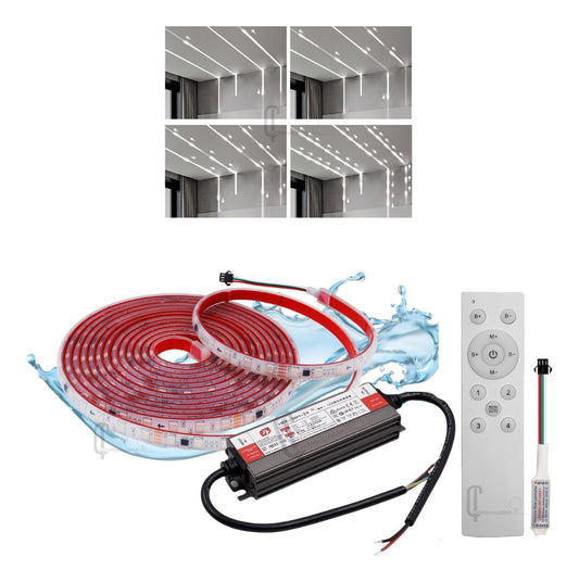Tira LED Secuencial 24V IP68 – Sumergible, con 3 Temperaturas de Color y Efectos Personalizables